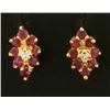 Image 1 : Ruby and Diamond Earrings