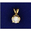 Image 1 : 1/4ct Diamond Pendant