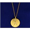 Image 1 : Constellation Cancer 18k Diamond Pendant with Chain