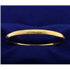 Image 1 : Etched 14k Hinged Bangle Bracelet