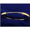 Image 2 : Etched 14k Hinged Bangle Bracelet