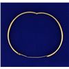 Image 3 : Etched 14k Hinged Bangle Bracelet