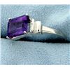 Image 2 : Art Deco Inspired Amethyst Ring