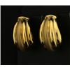 Image 2 : Large Hollow Gold Earrings