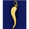 Image 1 : 18k Italian Horn Pendant