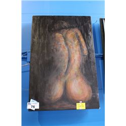 UNFRAMED OIL PAINTING (NUDE)