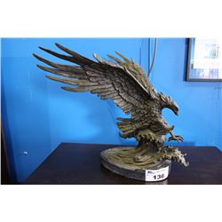 BRONZE EAGLE FIGURE SIGNED FRED ERIS