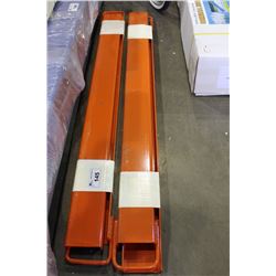 PAIR OF FORKLIFT EXTENSIONS BRAND NEW