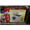 Image 2 : SHELF LOT OF PRODUCTS INCLUDING: BREADMAKER, COFFEE MAKER, STORAGE CENTER, MOTION SENSOR LIGHT AND