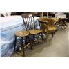 Image 2 : WICKER CHAIR, PRESSBACK CHAIR AND STOOL