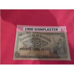 1900 Shinplaster - 25 Banknote – fine