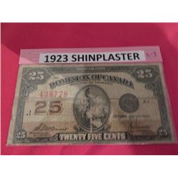 1923 Shinplaster - 25 cents - fine - banknote