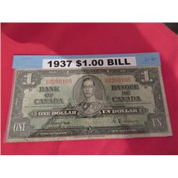 1937 $1.00 banknote - fine