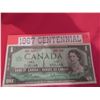 Image 1 : 1967 $1.00 banknote centennial year unc.
