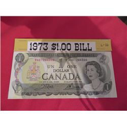 1973 $1.00 banknote – unc
