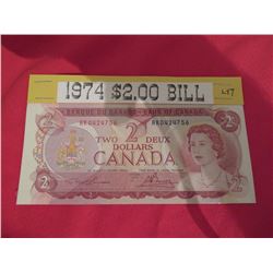 1974 $2.00 banknote - unc