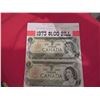 Image 1 : 2 - 1973 $1.00 banknotes – unc one is cut off centre 'unique collectable'