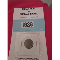 US 1926 Indian head - Buffalo 5 cents