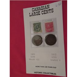 Large cents 1909 and 1913