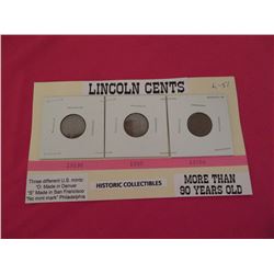 US Lincoln 'wheat' cents 1919, 1920, 1920’s