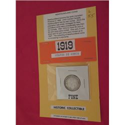 Newfoundland 1919 silver 25 cents