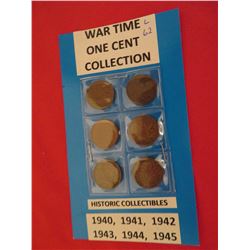 Canadian 1 cent war time 1940 to 1945