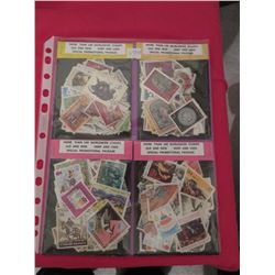 Four 100 stamp packages