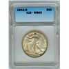 1942-D WALKING LIBERTY SILVER 50 CENTS   ICG MS65