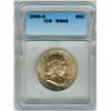 1960-D FRANKLIN SILVER 50 CENTS  ICG MS65