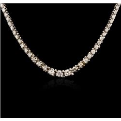 14KT White Gold 4.23 ctw Diamond Necklace