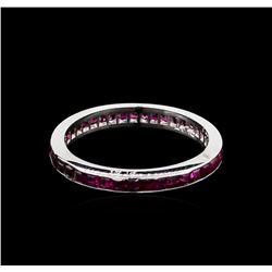 1.00 ctw Ruby Ring - Platinum