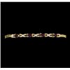 Image 1 : 2.00 ctw Ruby and Diamond Bracelet - 10KT Yellow Gold
