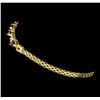 Image 2 : 2.00 ctw Ruby and Diamond Bracelet - 10KT Yellow Gold