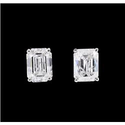 2.01 ctw Diamond Earrings - 14KT White Gold