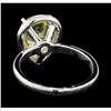 Image 5 : 2.74 ctw Green Beryl and Diamond Ring - 14KT White Gold