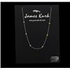 Image 2 : James Kurk 0.12 ctw Black Diamond Necklace - 14KT Two-Tone Gold