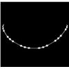 Image 2 : 14KT White Gold 2.96 ctw Diamond Necklace