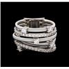 Image 2 : 0.77 ctw Diamond Ring - 14KT White Gold