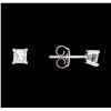 Image 2 : 0.58 ctw Diamond Stud Earrings - 14KT White Gold