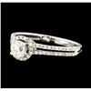 Image 1 : 0.80 ctw Diamond Ring - 14KT White Gold