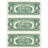 Image 2 : 1963 $2 Uncirculated Red Seal Bill Lot of 3