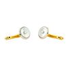 Image 2 : Mother of Pearl Cuff Links - 14KT Yellow Gold