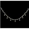Image 2 : 1.22 ctw Diamond Necklace - 14KT White Gold