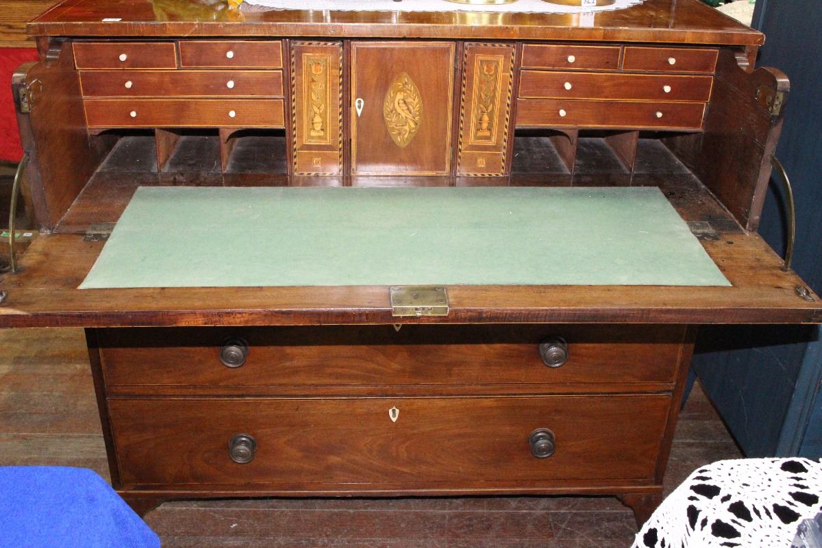 dresser with fold down desk