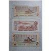 Image 2 : 1974; 1976; 1986 Cdn. Two Dollar Bills