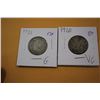 Image 1 : 1920; 1921 Cdn. Twenty-five Cent Coins