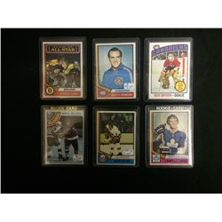 MIKE BOSSY & LANNY MCDONALD ROOKIE HOCKEY CARDS