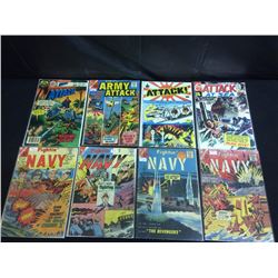 FIGHTIN' NAVY & ATTACK COMIC BOOK LOT