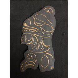 SIGNED HAND CARVED NATIVE ART "BEAR" BY STEVE CHARLIE
