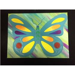 NATIVE CANVAS ART "BUTTERFLY"